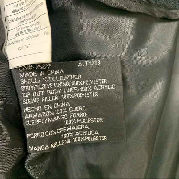 Vintage 90s Pelle Cuir Black Leather Jacket Coat - Picture 10 of 11